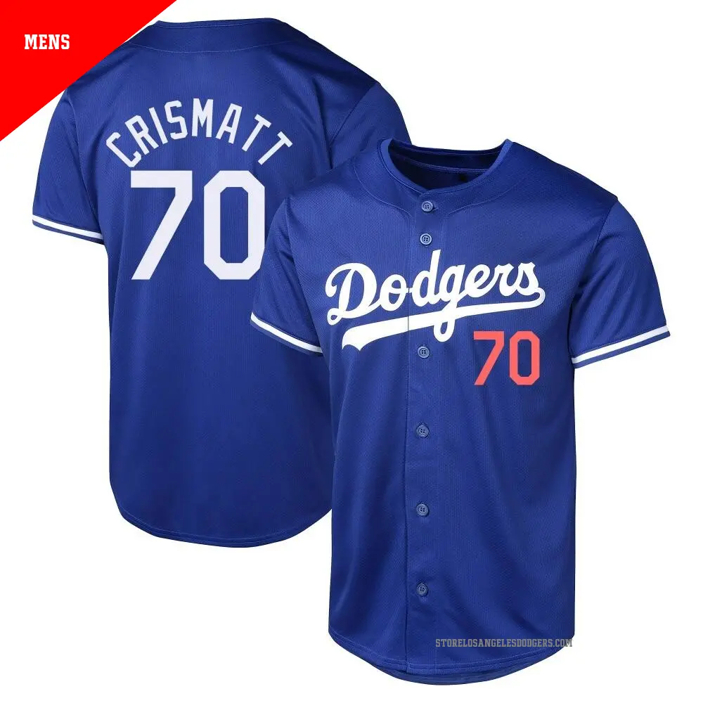 Men s 70 Nabil Crismatt Los Angeles Dodgers Royal Limited Alternate Jersey